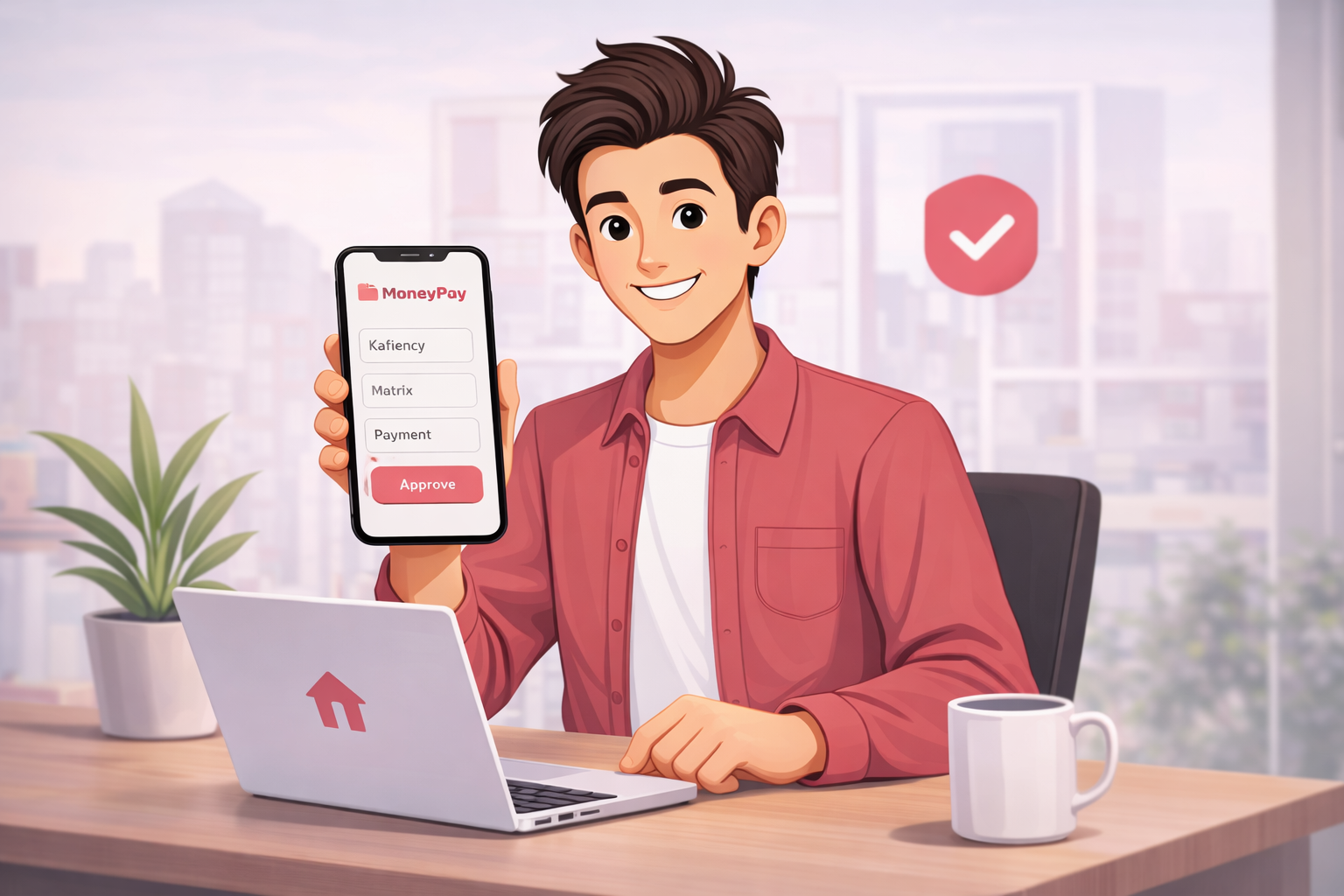 Landlord signing up illustration